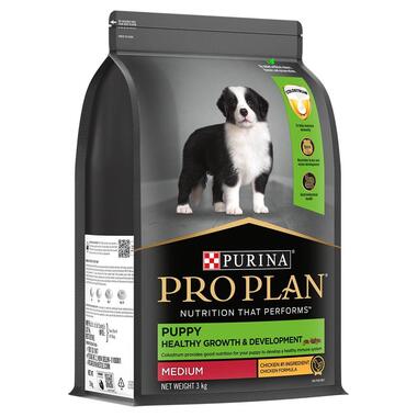 (1080x1080)px_0016_PURINA PRO PLAN Puppy food for Medium Sized dogs-3kg _Front_Left