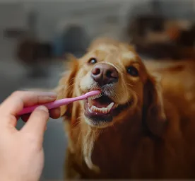 Cavities in dog's teeth